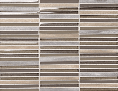Mosaic Tile Daltile - Lucent Skies - Crimson Dusk - Mosaic - Tile - 3/8 x 4 Daltile
