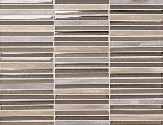 Mosaic Tile Daltile - Lucent Skies - Crimson Dusk - Mosaic - Tile - 3/8 x 4 Daltile