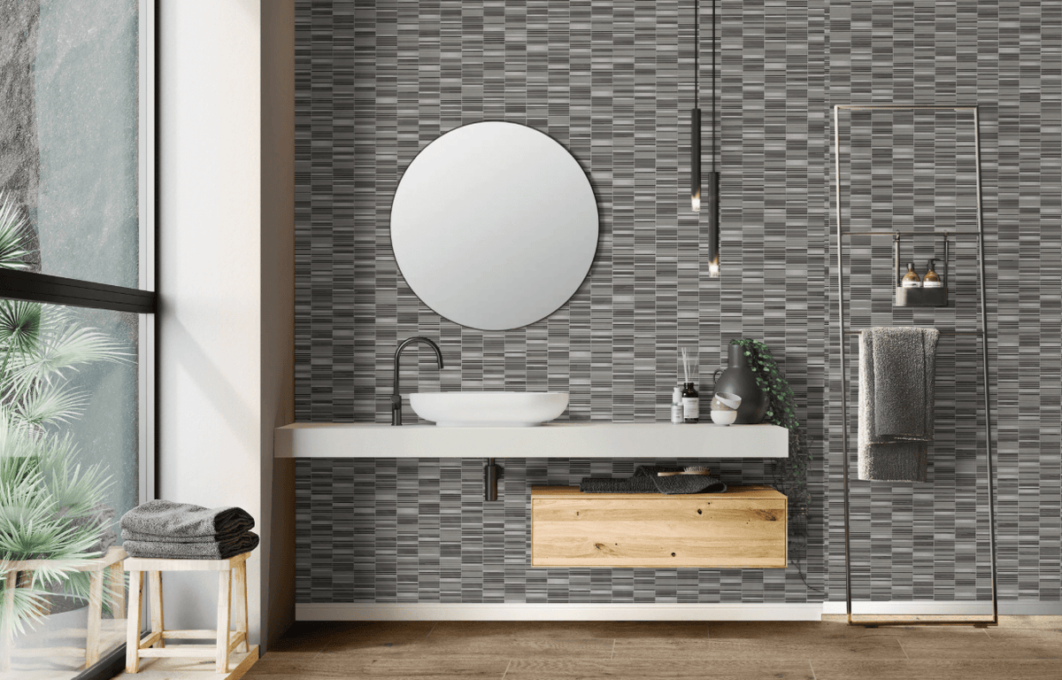 Mosaic Tile Daltile - Lucent Skies - Twilight Gleam - Mosaic - Tile - 3/8 x 4 Daltile