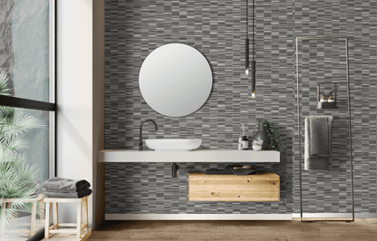 Mosaic Tile Daltile - Lucent Skies - Twilight Gleam - Mosaic - Tile - 3/8 x 4 Daltile