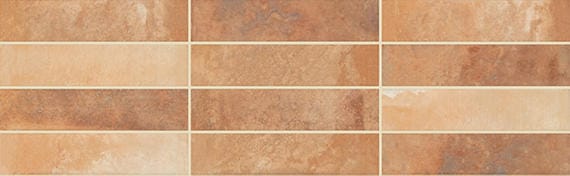 Mosaic Tile Marazzi - Cotto Revival - Rust Rectangle 2x9 - Floor Tile Marazzi