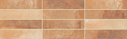 Mosaic Tile Marazzi - Cotto Revival - Rust Rectangle 2x9 - Floor Tile Marazzi