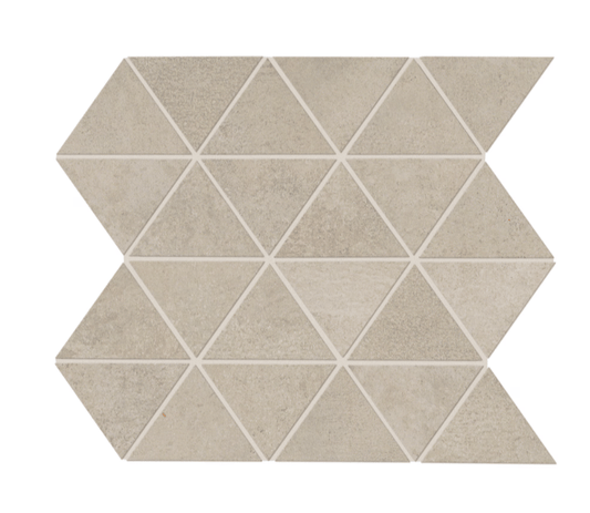 Porcelain Tile Daltile - Chord - Canon Grey 3" Triangle Mosaic Daltile