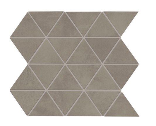 Porcelain Tile Daltile - Chord - Forte Grey 3" Triangle Mosaic Daltile