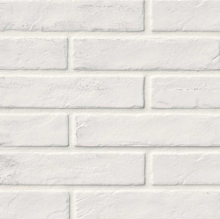 Porcelain Tile MSI - Brickstone - White Porcelain Tile 2X10 MSI International