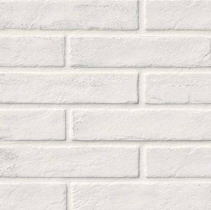 Porcelain Tile MSI - Brickstone - White Porcelain Tile 2X10 MSI International
