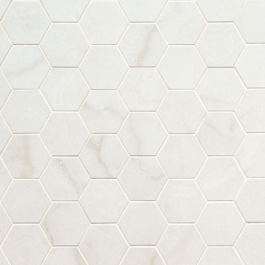 Porcelain Tile MSI - Brighton Gold 2x2 Hexagon Matte Mosaic MSI
