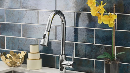 MSI - Touch-less Infrared Sensor Kitchen Faucet - 811 Chrome