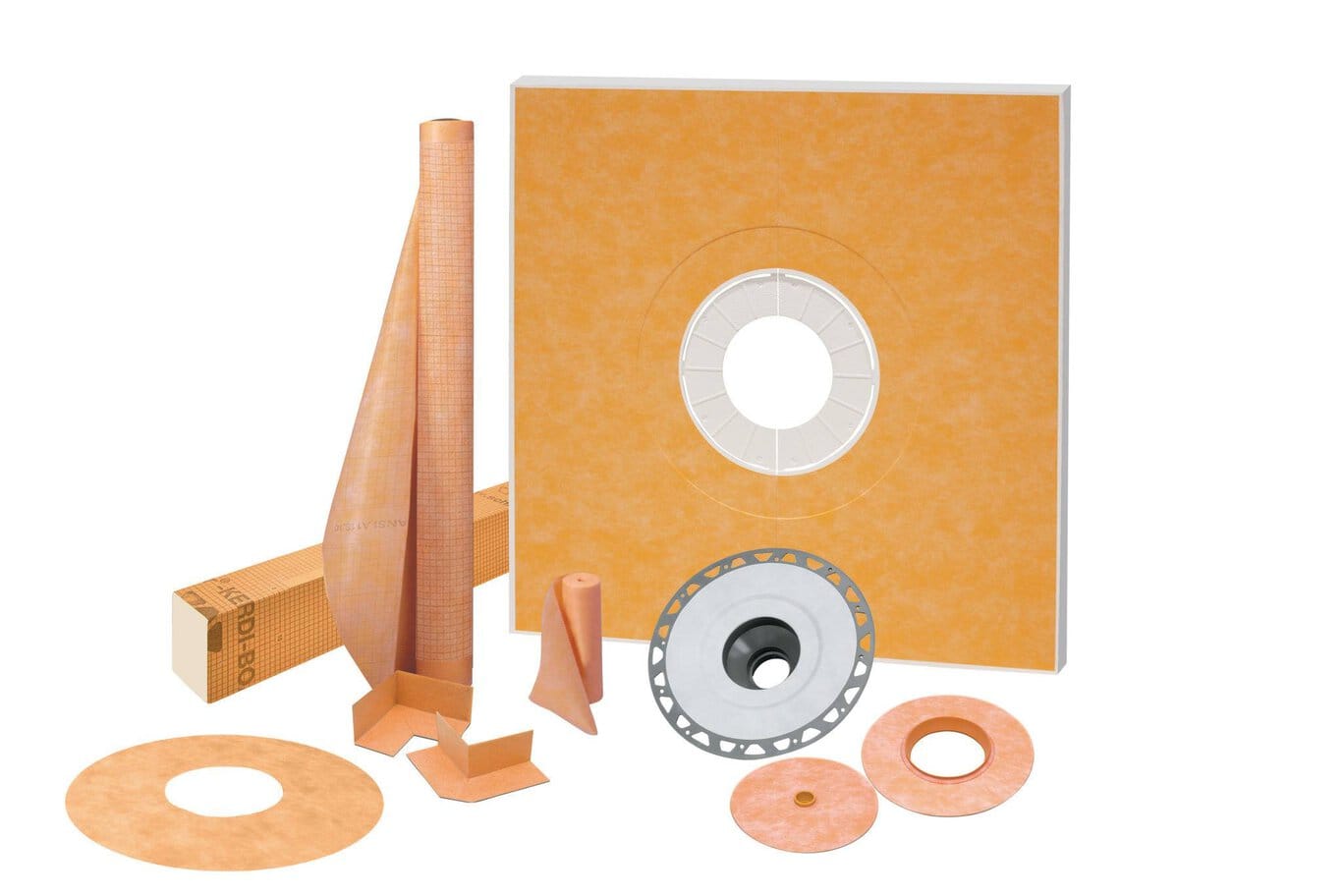 Shower Kit Schluter®-KERDI-SHOWER-KIT Without the Grate Schluter