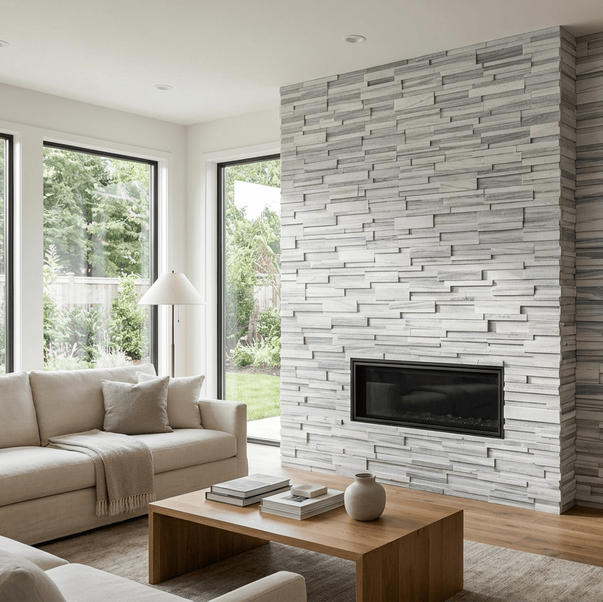 Stacked Stone MSI - RockMount Stacked Stone - Alaska Gray Panel 3D Honed 6x24 MSI
