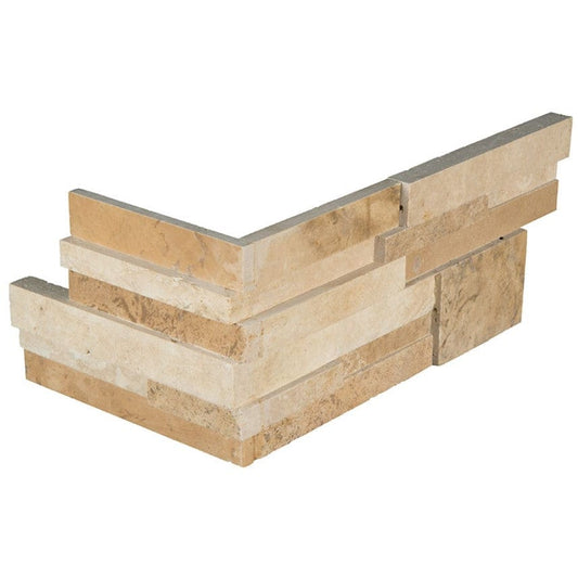 Stacked Stone MSI - RockMount Stacked Stone - Casa Blend 3D Honed "L" Panel 6x18 Box MSI