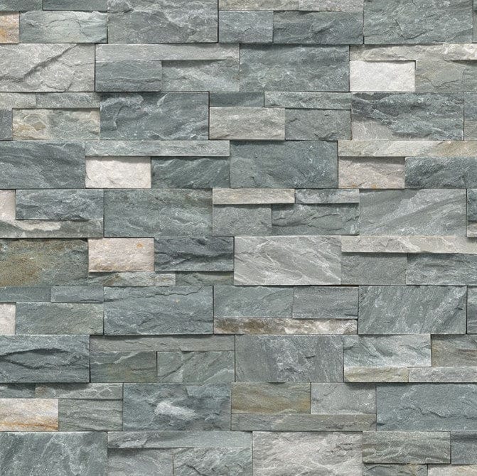Blue Stacked Rocks MSI XL RockMount Stacked Stone Sierra Blue 9x24 Panel