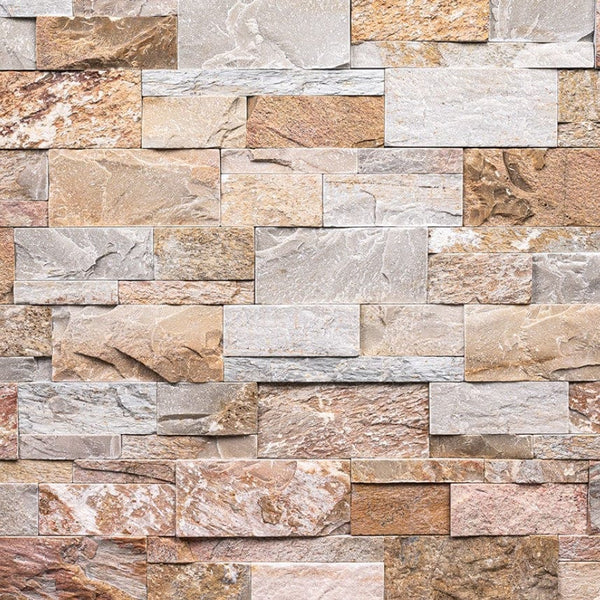 MSI XL RockMount Stacked Stone Golden White 9x24 Panel