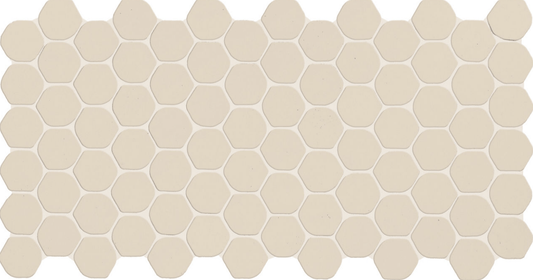 Tile Daltile - Keystones - Almond Organic 2" Hexagon Mosaic Daltile