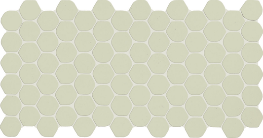 Tile Daltile - Keystones - Mint Ice Organic 2" Hexagon Mosaic Daltile