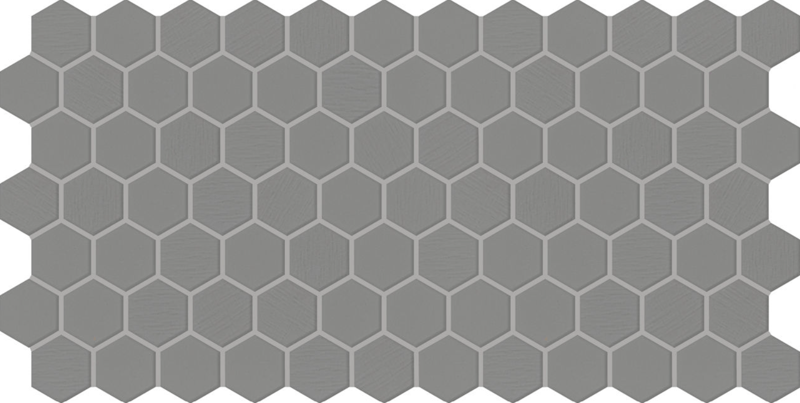 Tile Daltile - Keystones - Suede Gray 2" Hexagon Criss Cross Mosaic Daltile