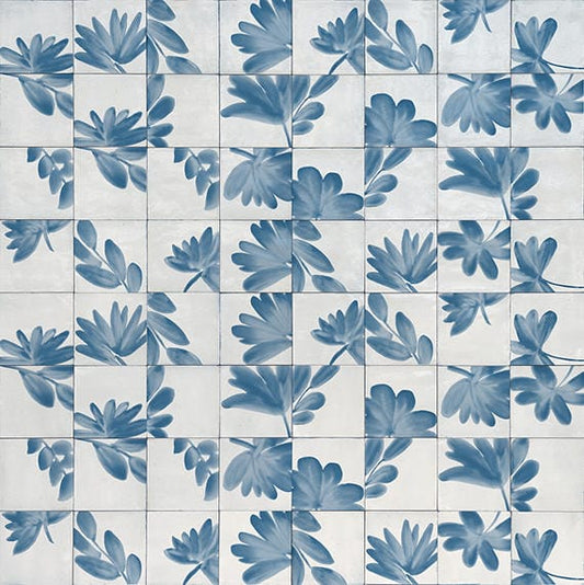 Tile Marazzi - Rice - Bianco Deco Blossom Square 6x6 Glossy - Tile Marazzi
