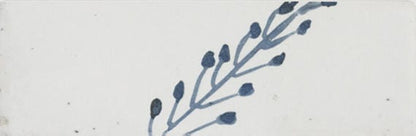 Tile Marazzi - Rice - Bianco Deco Leaf Rectangle 2x6 Glossy - Tile Marazzi