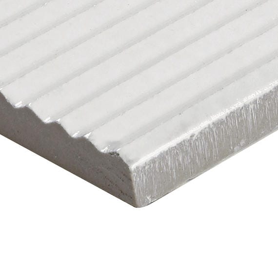Tile Marazzi - Rice - Bianco Structure Rectangle 3x8 Raked Glossy - Tile Marazzi
