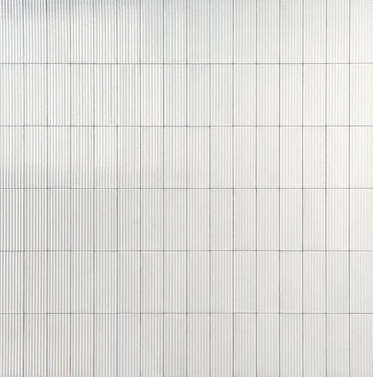 Tile Marazzi - Rice - Bianco Structure Rectangle 3x8 Raked Glossy - Tile Marazzi