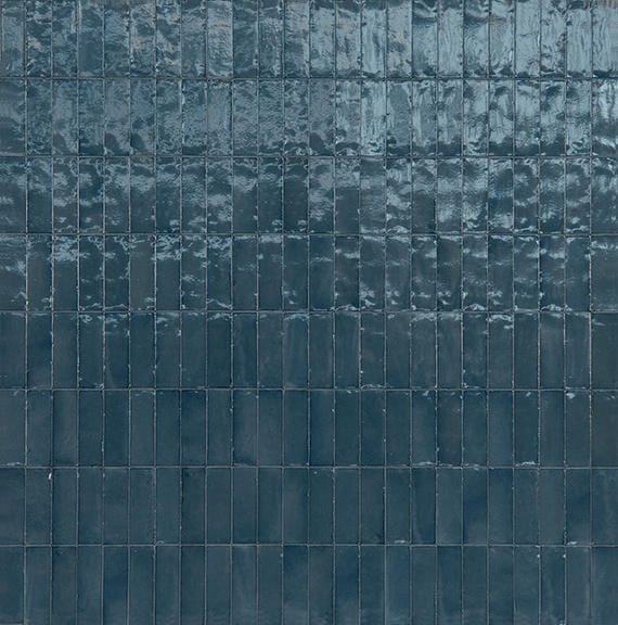 Tile Marazzi - Rice - Blu Rectangle 2x6 Glossy - Tile Marazzi