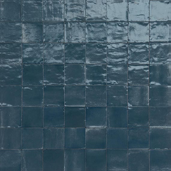 Tile Marazzi - Rice - Blu Square 6x6 Glossy - Tile Marazzi