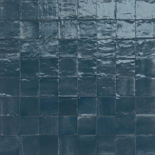 Tile Marazzi - Rice - Blu Square 6x6 Glossy - Tile Marazzi