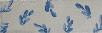 Tile Marazzi - Rice - Grigio Deco Leaf Rectangle 2x6 Glossy - Tile Marazzi