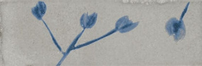 Tile Marazzi - Rice - Grigio Deco Leaf Rectangle 2x6 Glossy - Tile Marazzi