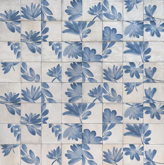 Tile Marazzi - Rice - Natural Deco Blossom Square 6x6 Glossy - Tile Marazzi