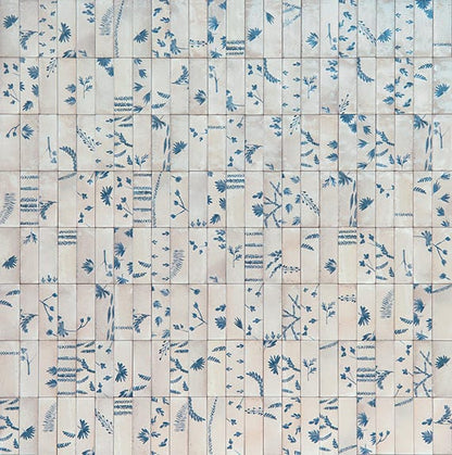 Tile Marazzi - Rice - Natural Deco Leaf Rectangle 2x6 Glossy - Tile Marazzi