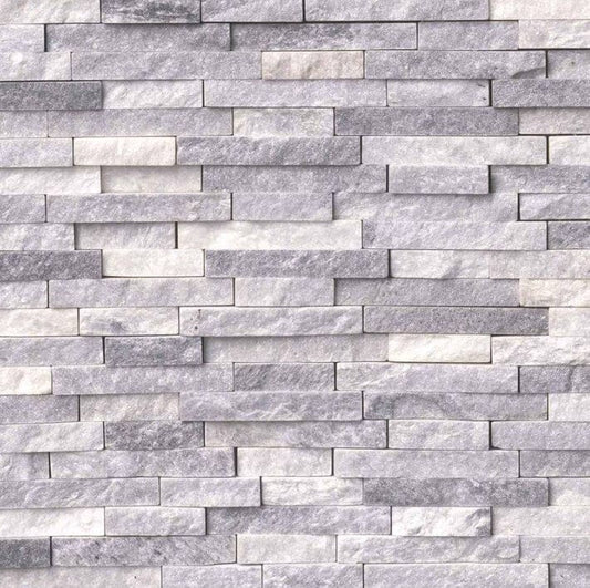 Tile MSI - Alaskan Gray Splitface Interlocking Pattern MSI