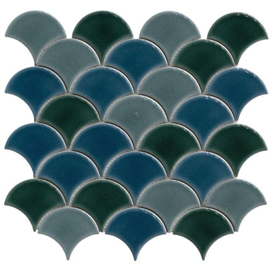 Tile MSI - Azul Scallop 8mm Tile MSI