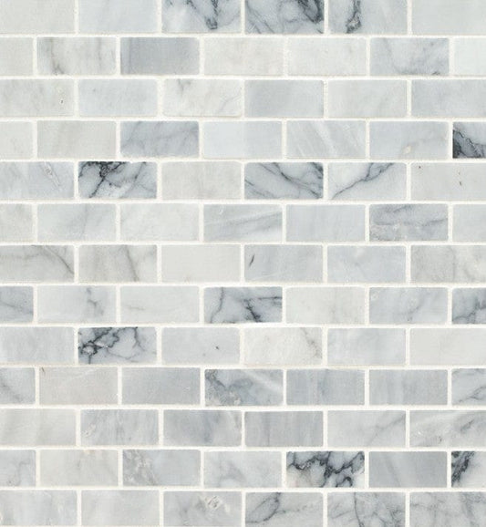 Tile MSI - Carrara Classique Brick 1x2 Honed Tile MSI
