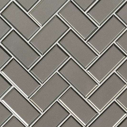 Tile MSI - Champagne Bevel Herringbone 8mm Tile Box MSI