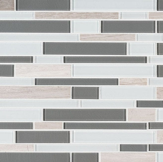 Tile MSI - Gray Cliff Interlocking 4mm Tile MSI