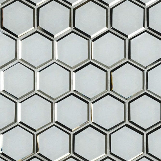 Tile MSI - Ice Beveled 3" Hexagon Tile MSI