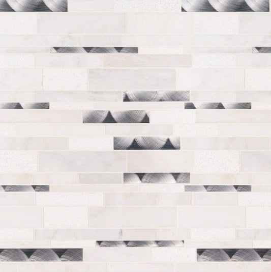 Tile MSI - Moderno Blanco Interlocking Tile MSI