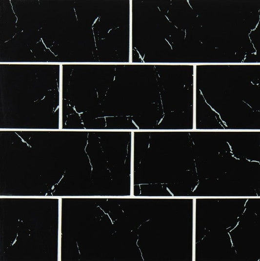 Tile MSI - Nero Marquina Glass Tile MSI