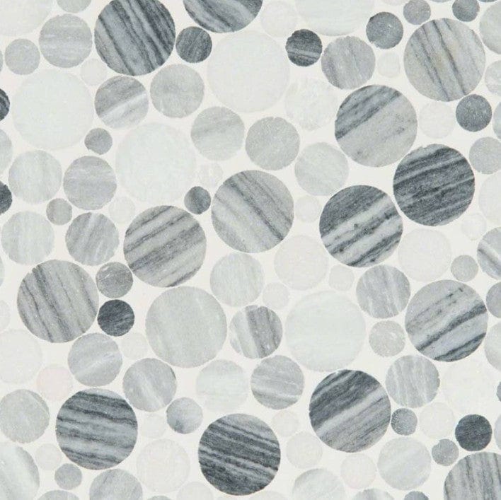 Tile MSI - Rio Lago - Alaska Gray Pebble Polished 10mm Box MSI