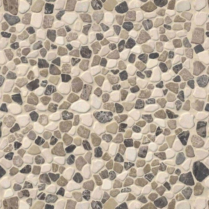 Mod Rio Tile MSI Rio Lago Mix Marble Pebbles Tumbled Tile