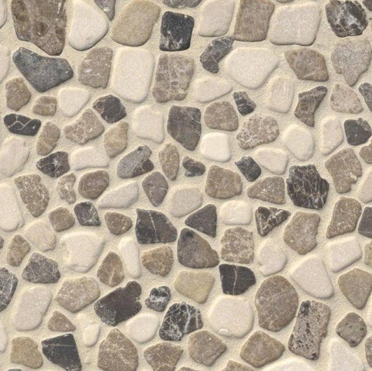 Tile MSI - Rio Lago - Mix Marble Pebbles Tumbled 10mm MSI
