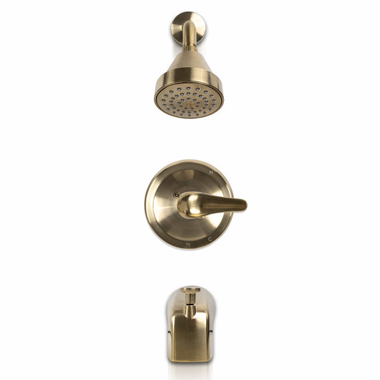 Tub & Shower Faucet MSI - 1-Handle 1-Spray Tub and Shower Faucet with Pressure Balance Valve - 608 Gold MSI