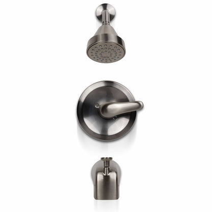 Tub & Shower Faucet MSI - 1-Handle 1-Spray Tub and Shower Faucet with Pressure Balance Valve - 608 Nickel Brushed MSI