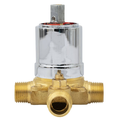 Tub & Shower Faucet MSI - 1-Handle 1-Spray Tub and Shower Faucet with Pressure Balance Valve - 608 Nickel Brushed MSI