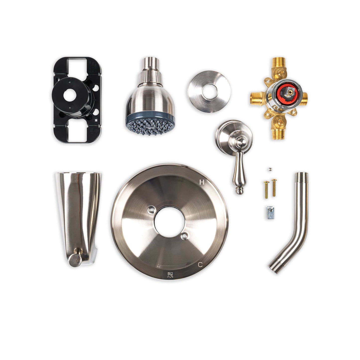 Tub & Shower Faucet MSI - 1 Handle Shower/Tub Faucet With Valve - 607 Brush Nickel MSI