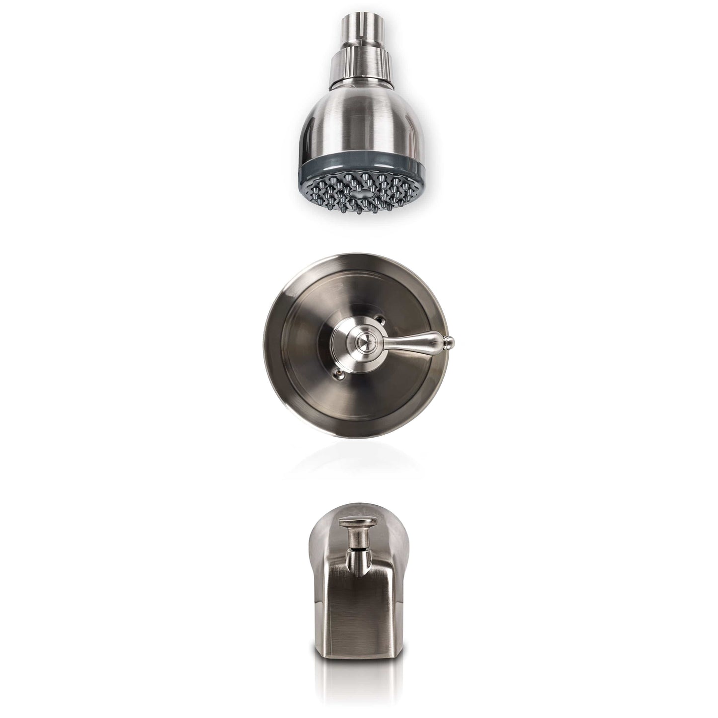 Tub & Shower Faucet MSI - 1 Handle Shower/Tub Faucet With Valve - 607 Brush Nickel MSI