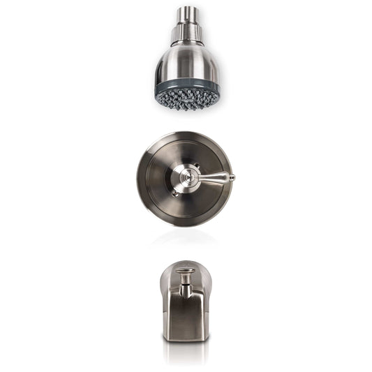 Tub & Shower Faucet MSI - 1 Handle Shower/Tub Faucet With Valve - 607 Brush Nickel MSI