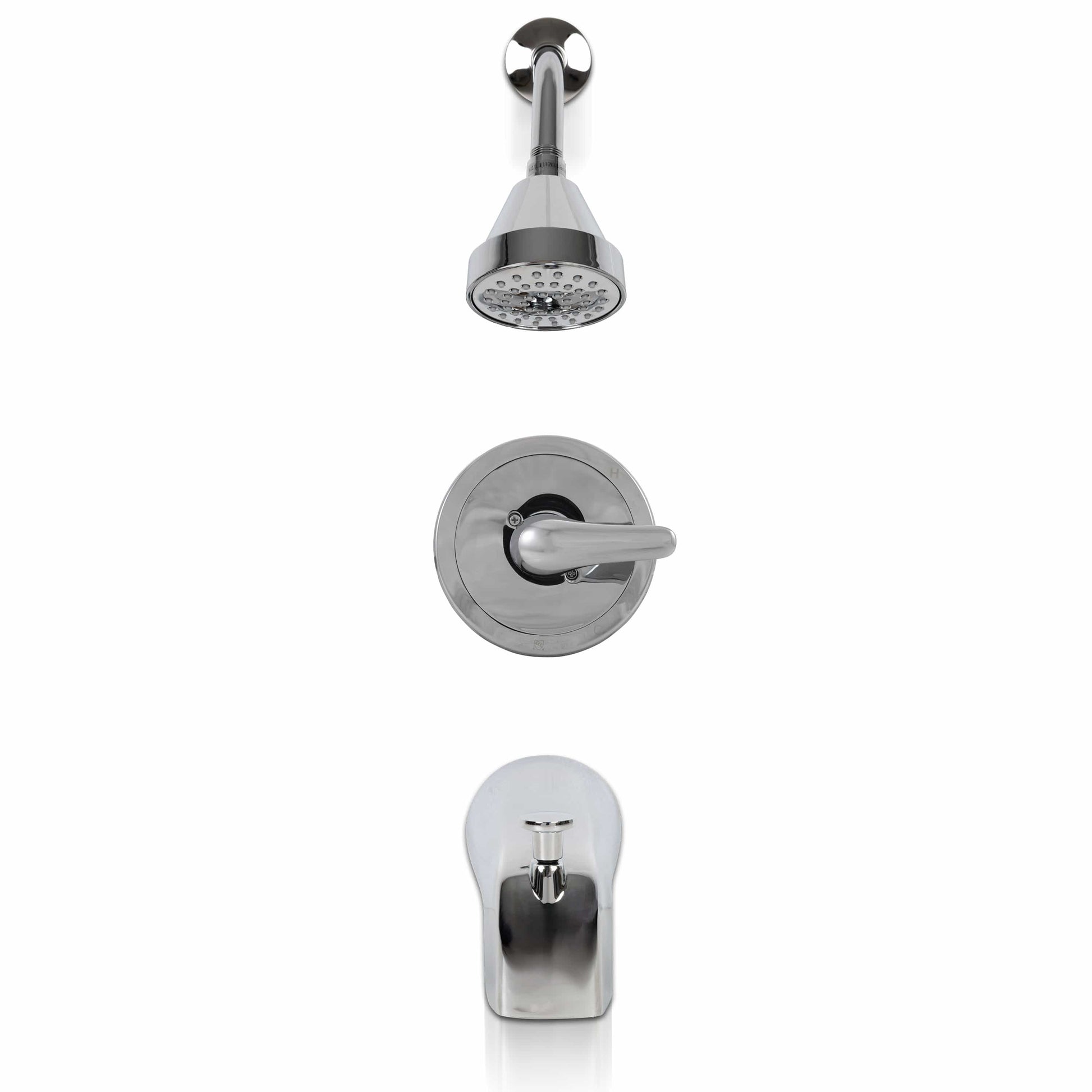 Tub & Shower Faucet MSI - 1 Handle Shower/Tub Faucet With Valve - 608 Chrome MSI