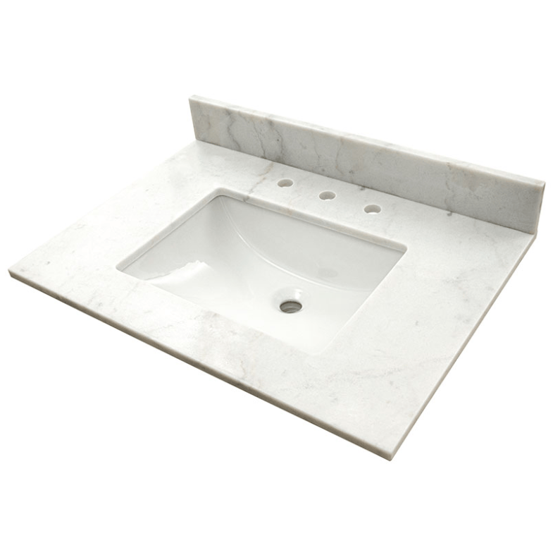 Vanity Top MSI - Arabesque Carrara 31x22 Polished Vanity Top MSI